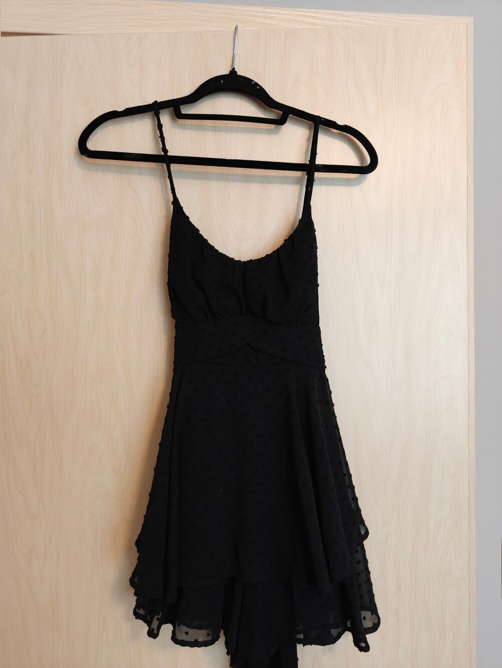 Altar'd State Black Spaghetti Strap Mini Romper